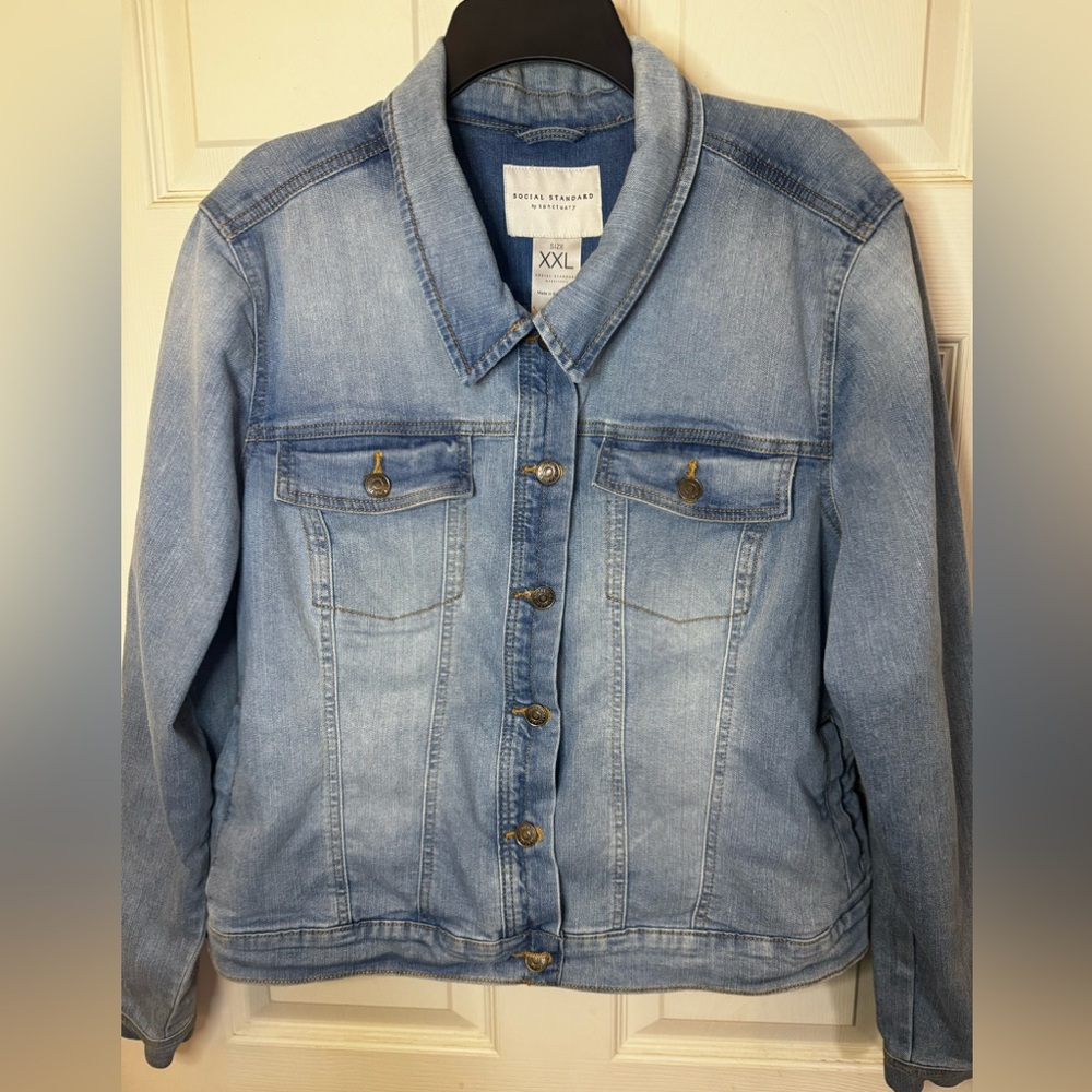 Social Standard By Sanctuary Blue Jean Jacket XXL